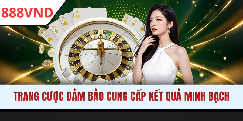 Trang cược đảm bảo cung cấp kết quả minh bạch